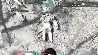 Dead Russians everywhere in Kruglyakivka village.