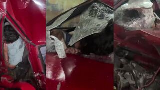 Pickup Truck Driver Killed Himself After Crashing Into The Wall, Left Wife Critical
