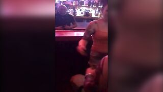 Classic:Female Bartender burns Guy during his birthday