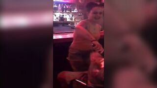 Classic:Female Bartender burns Guy during his birthday