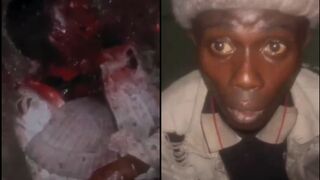 Eye gang member captured and butchered by the BLACK AXE GANG