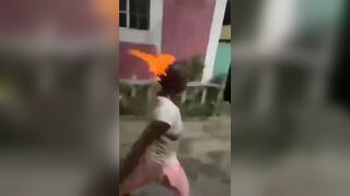 This girl is on fire