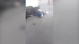 Last Seconds  Of Venezuelan Biker After A Traffic Accident