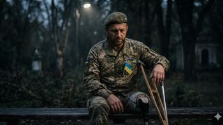 UKRANIAN COMMANDER LEFT A  WHOLE LEG IN SAKHALIN