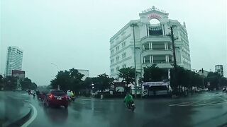 Woman Riding a Scooter Gets Struck by Lightning