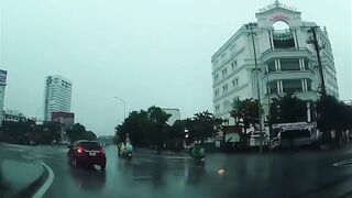 Woman Riding a Scooter Gets Struck by Lightning