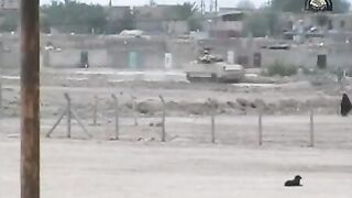 Kata'ib Hezbollah bombs an American Bradley with an IED in Fudhaliyah