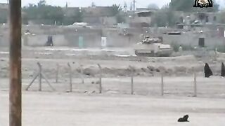Kata'ib Hezbollah bombs an American Bradley with an IED in Fudhaliyah