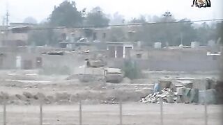 Kata'ib Hezbollah bombs an American Bradley with an IED in Fudhaliyah
