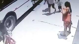 Classic: Old woman gets crushed by bus