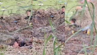 Two migrants drown in garbage and mud filled water after trying too cross the mexican