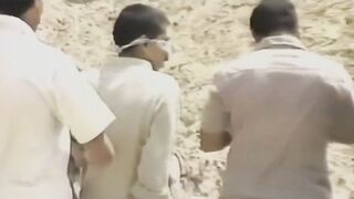 Around 1985, in Iraq, two men were reportedly executed one by one using explosives.