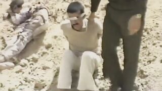Around 1985, in Iraq, two men were reportedly executed one by one using explosives.