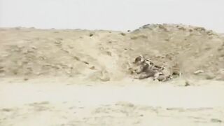 Around 1985, in Iraq, two men were reportedly executed one by one using explosives.