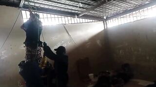 CLASSIC Guards were hanged to death during a prison riot in Ecuador