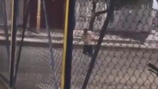 Homeless Man Crawling On The Road Gets Killed By  In Front Of Bystanders