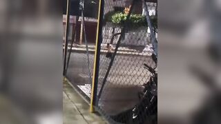 Homeless Man Crawling On The Road Gets Killed By  In Front Of Bystanders