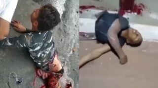 People cut in half compilation