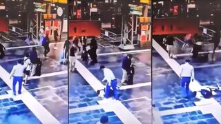 Executed on the railway platform in Germany