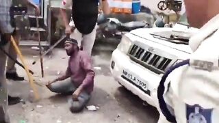 Muslim Man Accused Of Thefts Beaten With Sticks By Police In India