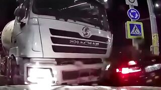 A Truck, A Car And Two Unlucky Men