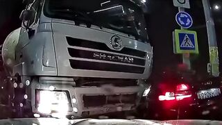 A Truck, A Car And Two Unlucky Men