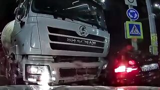 A Truck, A Car And Two Unlucky Men