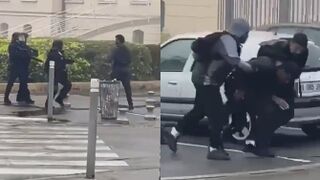 Police Shoot Protester In The Face With Grenade Laucher At Close Range In France