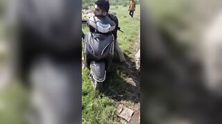Body of Drug Addict Found Still Sitting on Moped in India