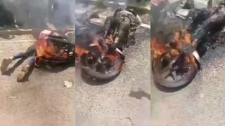 Thieves Burned Alive In Kenya (Another Angle)