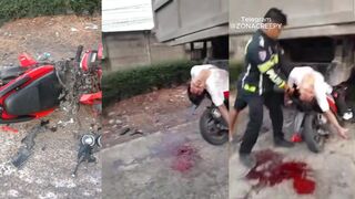 #accident #scary #blindspot #indonesia #fakegun