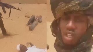 RSF Militant Executes A Goverment Supporter In Sudan