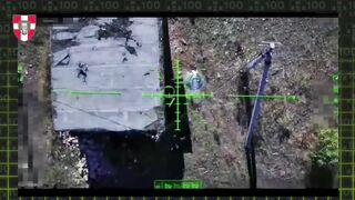 UAF dropping explosives into ruzky vault, and building collapse #003