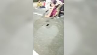 Drunk Man Causes Chaos By Driving in India