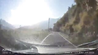 1 Killed As Car Hits Pole, Falls Into Deep Gorge