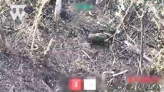 And another road of death with dozens exterminated katsapfaggots at northern Kharkiv