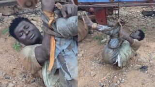 ManWho Tried To Steal A Fuel Tortured In Zambia