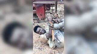 ManWho Tried To Steal A Fuel Tortured In Zambia
