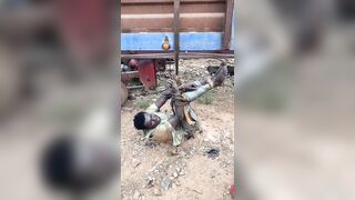 ManWho Tried To Steal A Fuel Tortured In Zambia