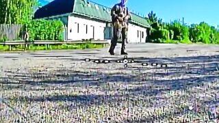 Just another katsap get the "unknown technology" from UA FPV ambush drone