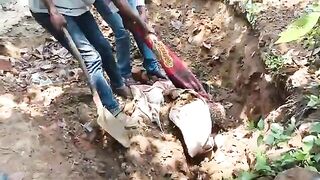 Exhumation Of Man Who Was Killed And Robbed Of His Motorcyle By Soldiers In Congo