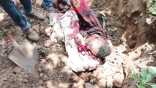 Exhumation Of Man Who Was Killed And Robbed Of His Motorcyle By Soldiers In Congo