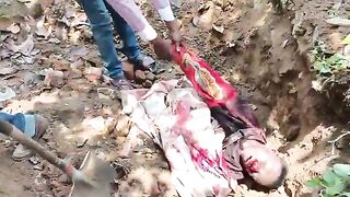 Exhumation Of Man Who Was Killed And Robbed Of His Motorcyle By Soldiers In Congo