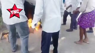 Shop Owner Self Immolates Outside Police Station In India