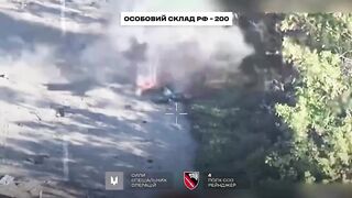 Direct FPV hit on a Russian soldier.