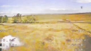 A russian invader was sent flying by a Ukrainian strike.