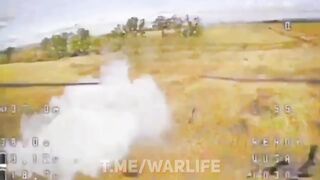 A russian invader was sent flying by a Ukrainian strike.