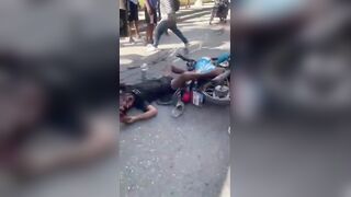 Venezuelan Biker Dies Under The truck Wheels