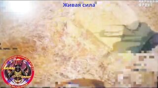Ukrainian chilling after the hit.