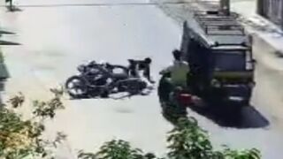 Motorcyclist Slips And Gets Killed By Another Rider In India